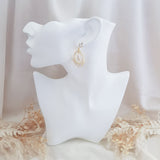 Pearl Earrings, Vintage Style Earrings, Gold Pearl Earrings, Crystal Earrings, Wedding Drop Earrings, Bridesmaid Gift