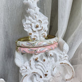 Cloisonné Enamel Pastel Bangles - Meadow Swirl Gold Stacking Bracelets