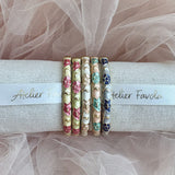 Cloisonné Enamel Bangles - Maple Moonflower Gold Stacking Bracelets