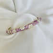 Cloisonné Enamel Flower Bangles -Midsummer Daisy Gold Stacking Bracelets