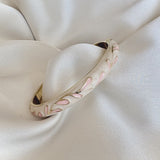 Cloisonné Enamel Pastel Bangles - Meadow Swirl Gold Stacking Bracelets