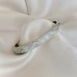 Cloisonné Enamel Pastel Bangles - Meadow Swirl Gold Stacking Bracelets