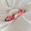 Cloisonné Enamel Colourful Bangles - Candy Twirl Gold Stacking Bracelets