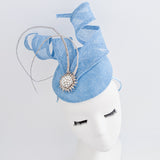 Cappello fascinator di perle verde smeraldo