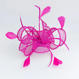 Hot pink feather fascinator hat House of Hats
