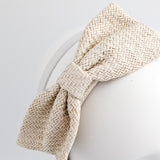 Raffia straw bow headband fascinator