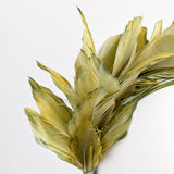 Chartreuse green ombre feather satin headband fascinator