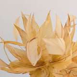 Tangerine orange feather fascinator hat