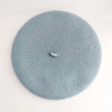 Powder blue crystal wool felt french beret hat House of Hats
