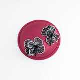 Burgundy red black crystal satin small fascinator wedding hats uk - House of Hats