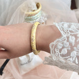 Cloisonné Enamel Pastel Bangles— Faerie Flower Gold Stacking Bracelets - House of Hats