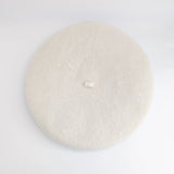 Cream crystal wool felt french beret hat - House of Hats