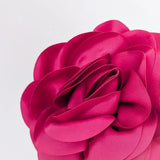 Large fuchsia pink rose fascinator hat - House of Hats