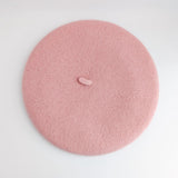 Light pink crystal wool felt french beret hat - House of Hats