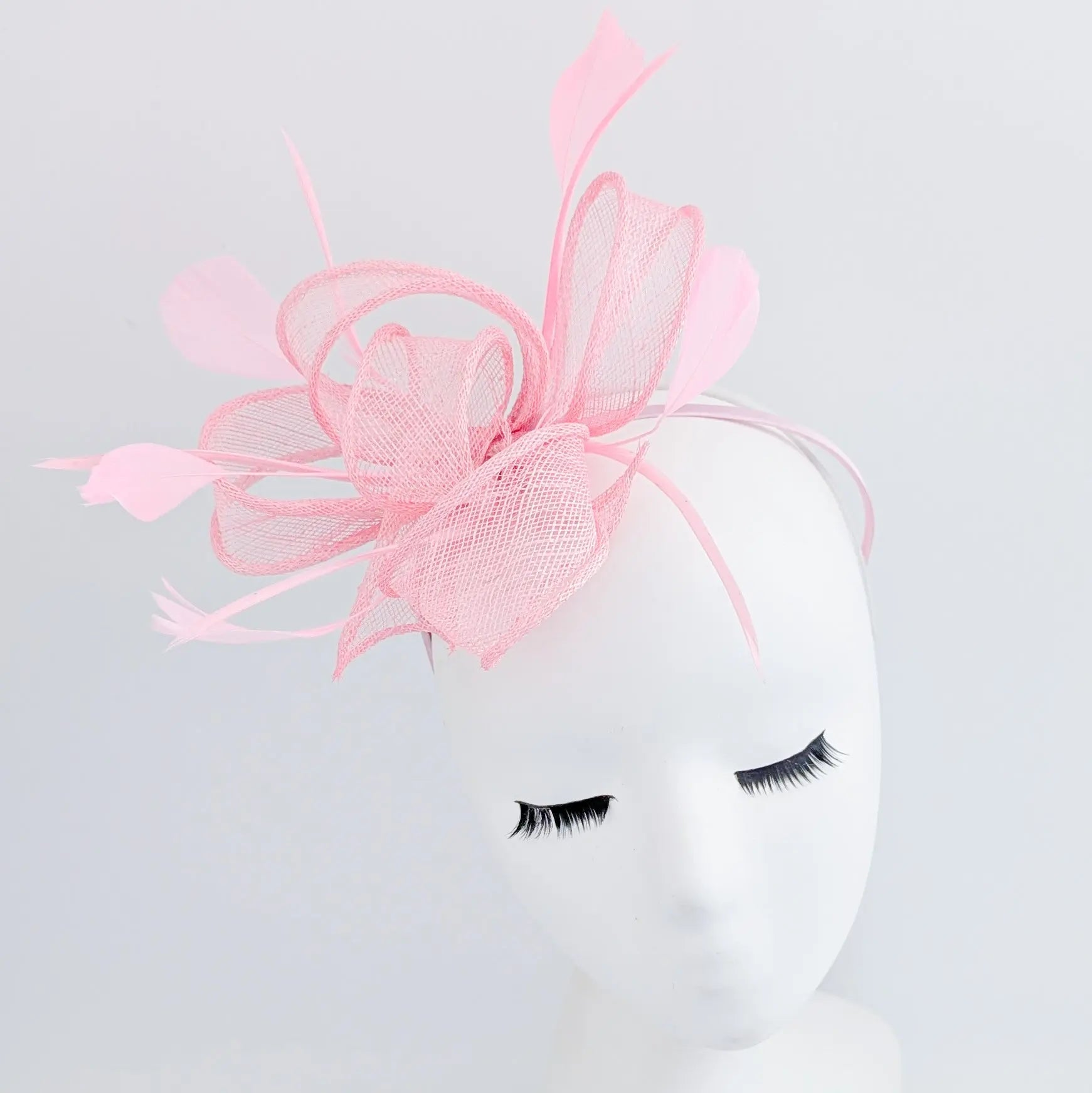 Pink Feather Fascinator Hat - House of Hats