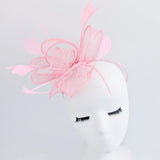Pink Feather Fascinator Hat - House of Hats