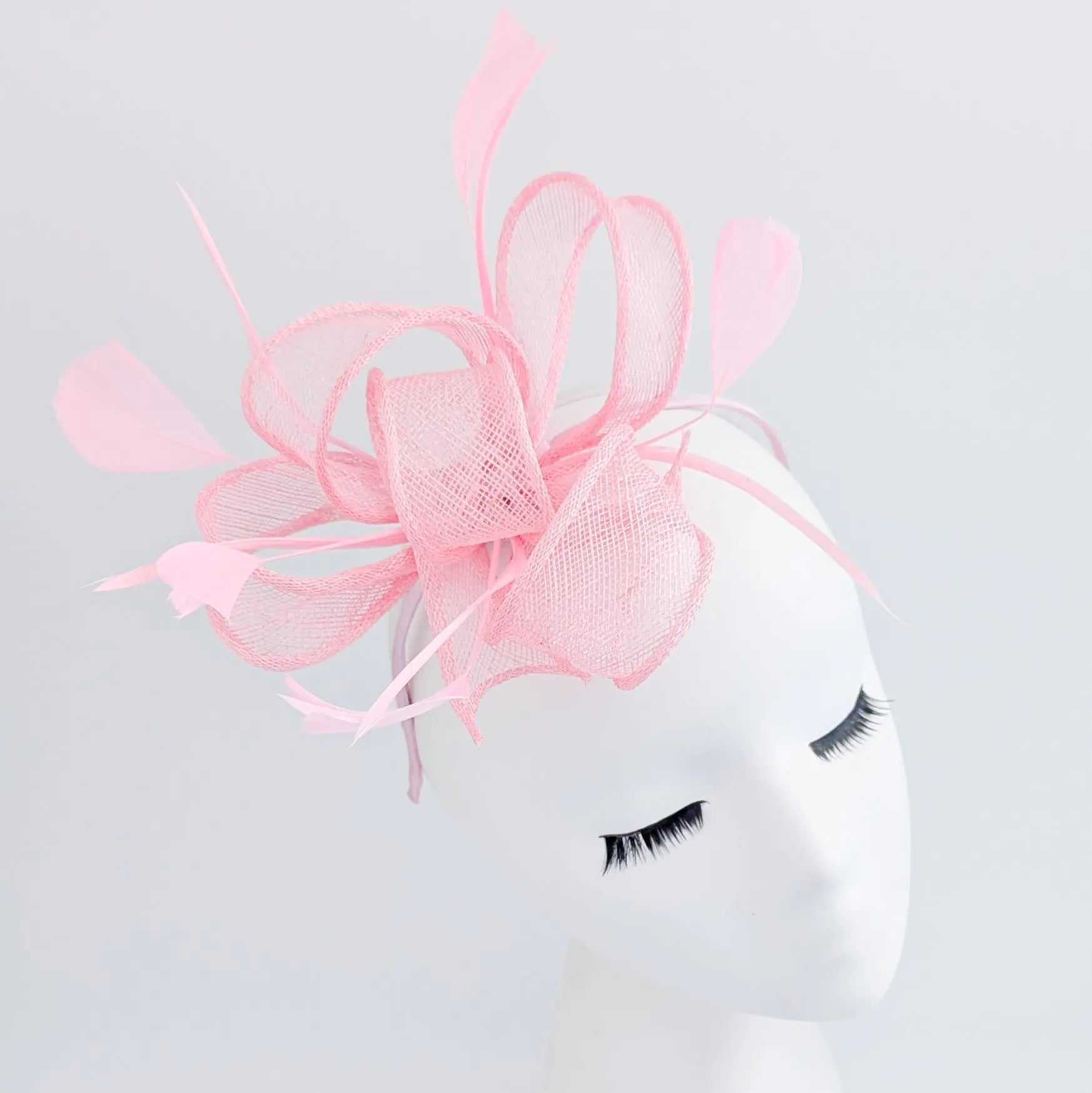 Pink Feather Fascinator Hat - House of Hats