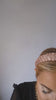 Rose gold crystal beaded padded headband fascinator