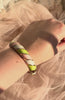 Cloisonné Enamel Colourful Bangles - Candy Twirl Gold Stacking Bracelets