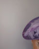 Lavender purple and lilac feather large saucer disc fascinator hat