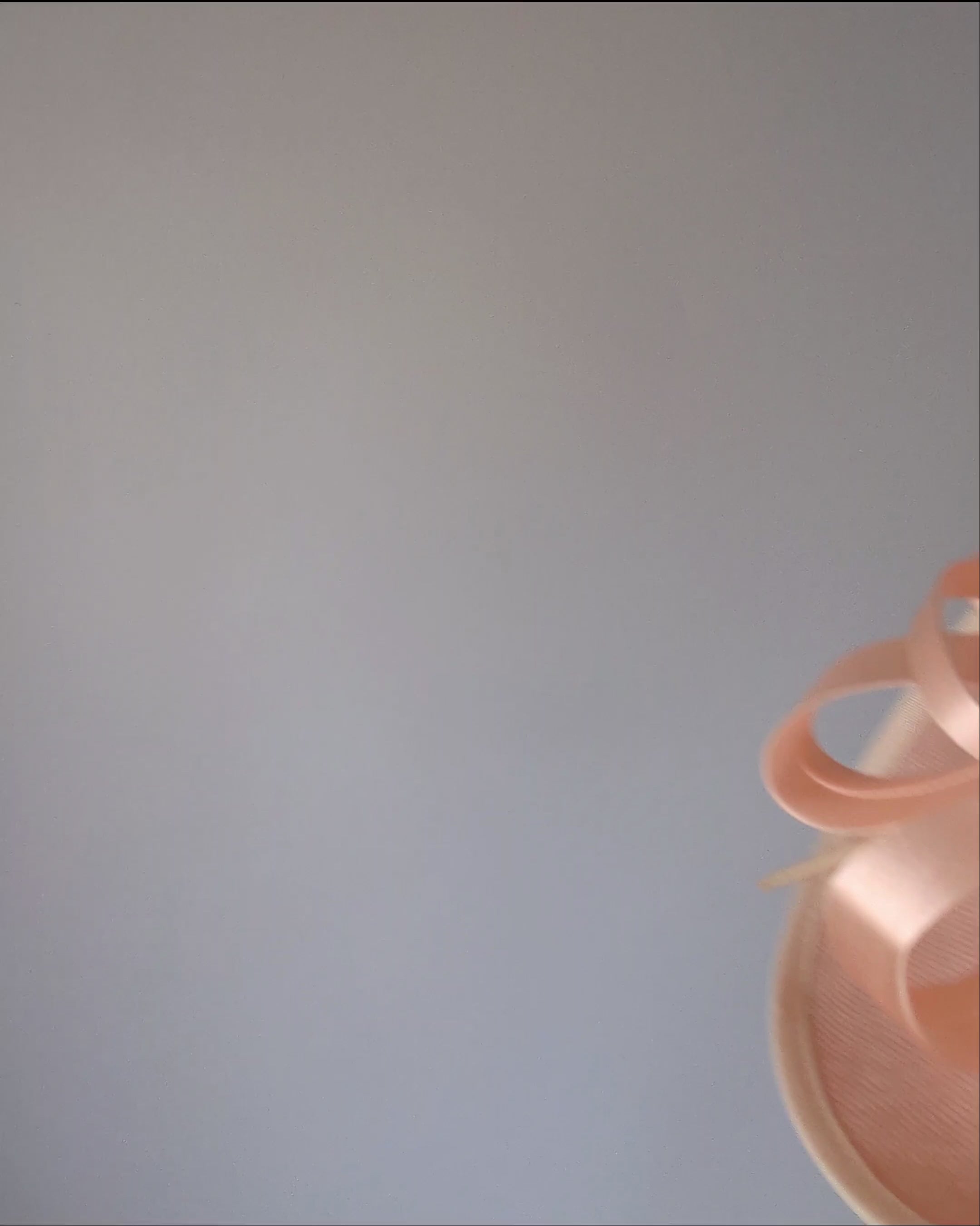 Light pink feather large saucer disc fascinator hat