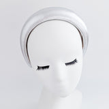 Silver metallic padded headband fascinator - House of Hats