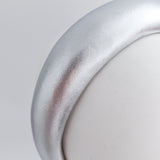 Silver metallic padded headband fascinator - House of Hats