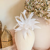White Feather Fascinator Hat - House of Hats