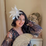 White Feather Fascinator Hat - House of Hats