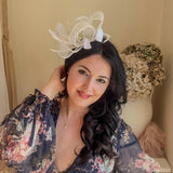 White Feather Fascinator Hat - House of Hats