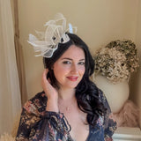 White Feather Fascinator Hat - House of Hats