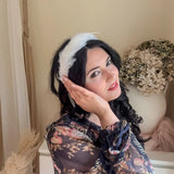 White feather headband fascinator - House of Hats
