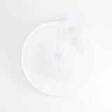 White large flower saucer disc fascinator hat - House of Hats