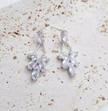 Art Deco Earrings, Bridal Earrings, Crystal Drop Earrings, Silver Earrings, Wedding Earrings, Bridesmaid Gift, Bridal Jewellery - House of Hats