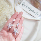 Art Deco Earrings, Bridal Earrings, Crystal Drop Earrings, Silver Earrings, Wedding Earrings, Bridesmaid Gift, Bridal Jewellery - House of Hats