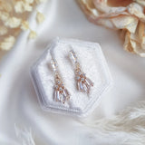 Art Deco Earrings, Bridal Earrings, Crystal Earrings, Gold Earrings, Wedding Earrings, Bridesmaid Gift, Crystal Earrings, Bridal Jewelry - House of Hats