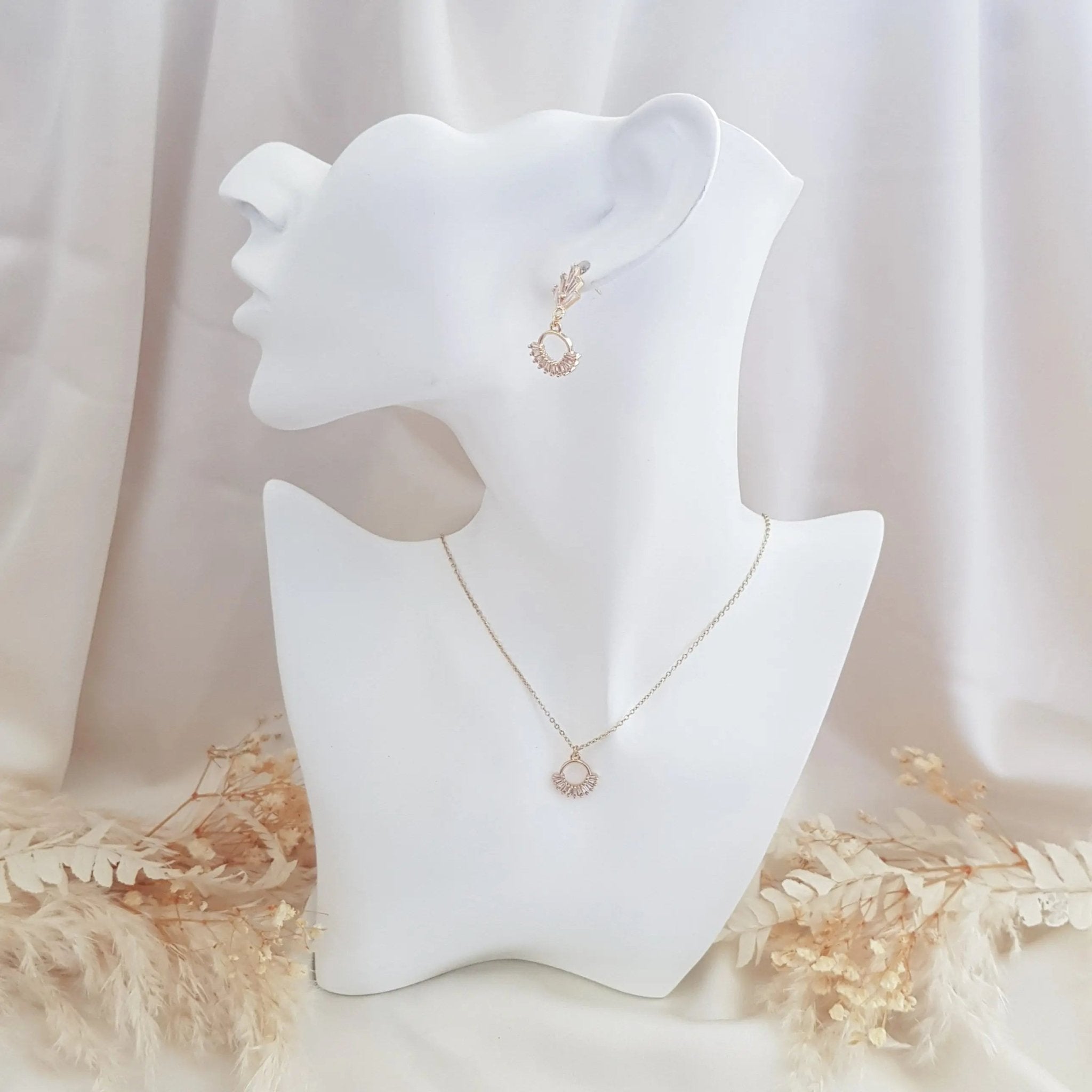 Art Deco Earrings, Bridal Earrings, Crystal Earrings, Gold Earrings, Wedding Earrings, Bridesmaid Gift, Crystal Earrings, Bridal Jewelry - House of Hats