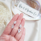 Art Deco Earrings, Bridal Earrings, Crystal Earrings, Silver Earrings, Wedding Earrings, Bridesmaid Gift, Crystal Earrings, Bridal Jewellery - House of Hats