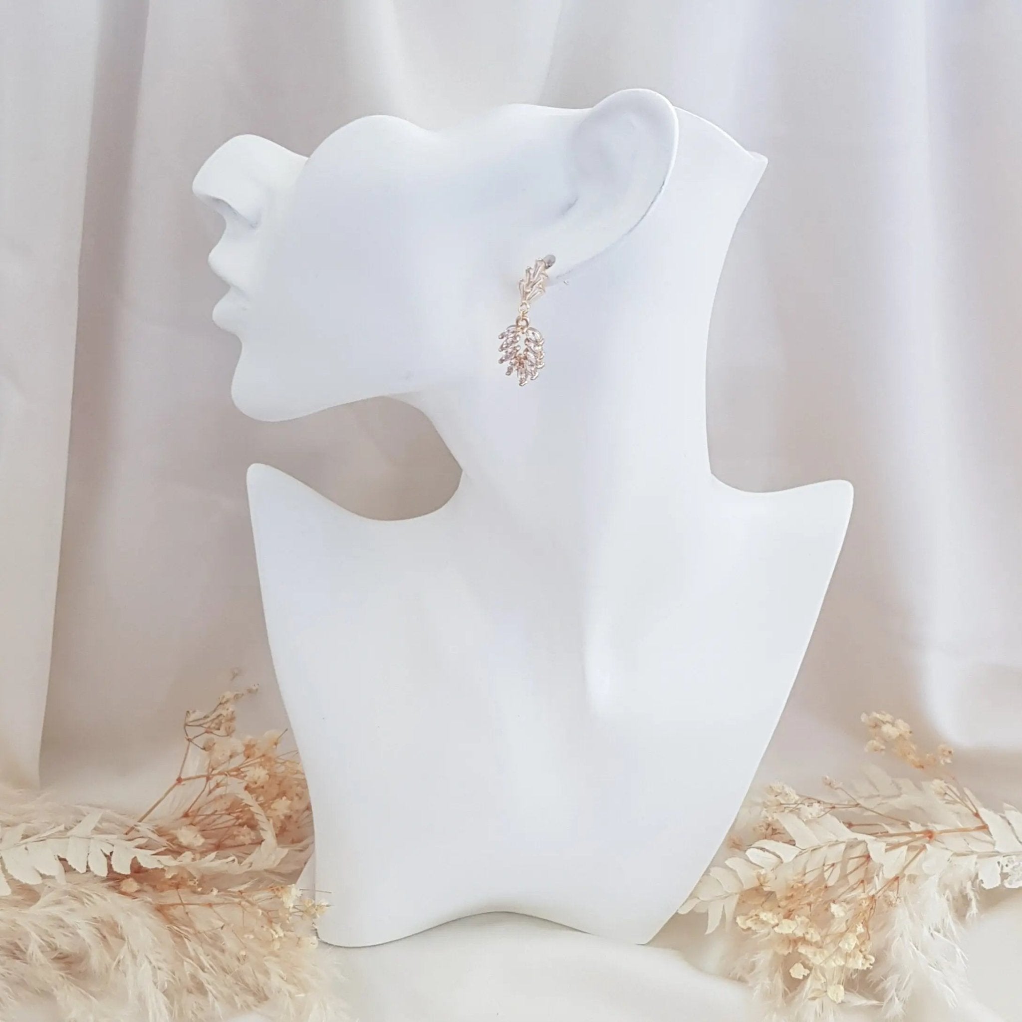 Boho Earrings, Bridal Earrings, Crystal Earrings, Gold Earrings, Wedding Earrings, Bridesmaid Gift, Crystal Earrings, Bridal Jewellery - House of Hats