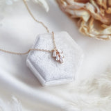 Bridal Necklace, Art Deco Necklace, Crystal Necklace, Gold Necklace, Wedding Necklace, Bridesmaid Gift, Bridal Jewelry, Dainty Necklace - House of Hats