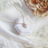 Bridal Necklace, Art Deco Necklace, Crystal Necklace, Gold Necklace, Wedding Necklace, Bridesmaid Gift, Bridal Jewelry, Dainty Necklace - House of Hats