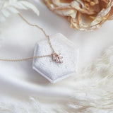 Bridal Necklace, Art Deco Necklace, Crystal Necklace, Gold Necklace, Wedding Necklace, Bridesmaid Gift, Bridal Jewelry, Dainty Necklace - House of Hats