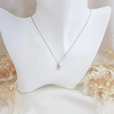 Bridal Necklace, Art Deco Necklace, Crystal Necklace, Silver Necklace, Wedding Necklace, Bridesmaid Gift, Bridal Jewellery, Dainty Necklace - House of Hats