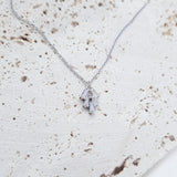 Bridal Necklace, Art Deco Necklace, Crystal Necklace, Silver Necklace, Wedding Necklace, Bridesmaid Gift, Bridal Jewellery, Dainty Necklace - House of Hats