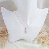 Bridal Necklace, Vintage Style Necklace, Crystal Bridal Necklace, Rose gold Necklace, Wedding Necklace, Bridesmaid Gift, Bridal Jewellery - House of Hats