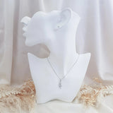 Bridal Necklace, Vintage Style Necklace, Crystal Bridal Necklace, Sliver Necklace, Wedding Necklace, Bridesmaid Gift, Bridal Jewellery - House of Hats