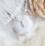 Bridal Necklace, Vintage Style Necklace, Crystal Necklace, Silver Minimalist Necklace, Wedding Necklace, Bridesmaid Gift, Bridal Jewellery - House of Hats