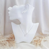 Bridal Necklace, Vintage Style Necklace, Crystal Necklace, Silver Minimalist Necklace, Wedding Necklace, Bridesmaid Gift, Bridal Jewellery - House of Hats