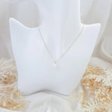 Pearl bridal necklace, Dainty wedding necklace, Gold minimalist elegant necklace, Pearl wedding jewellery, Jewellery for brides - House of Hats